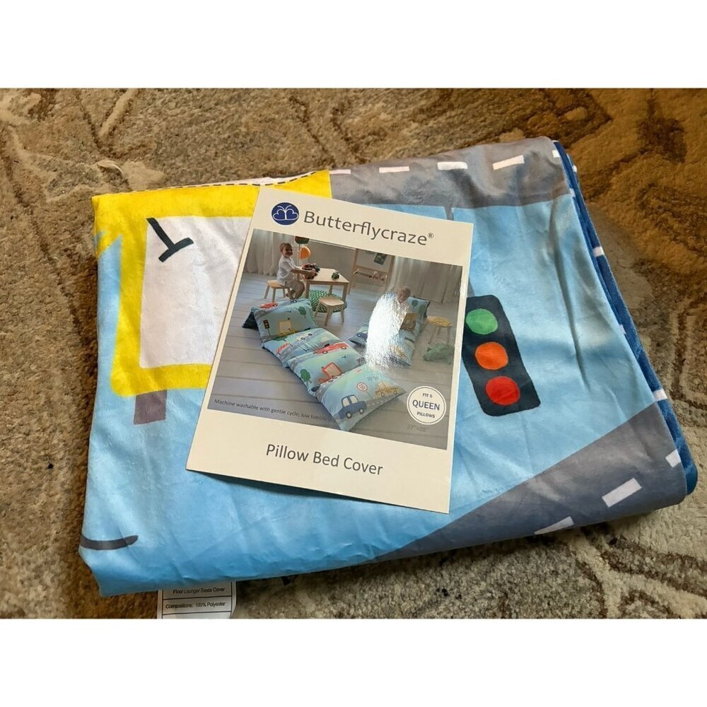 Butterfly Craze Pillow Bed Cover Vehicle Print NEW